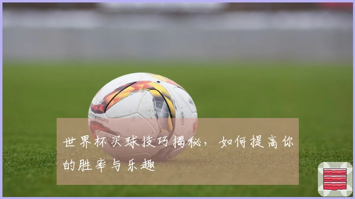 世界杯买球技巧揭秘，如何提高你的胜率与乐趣